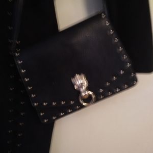 ASOD Nwot Black pocketbook with doorknocker closer